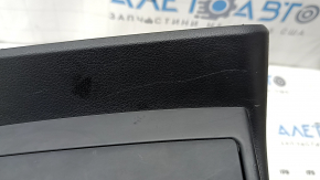 Rear center console trim for Audi Q5 8R 09-17, black, complete, with cigarette lighter, scratches, crack in mount