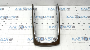 Audi Q5 8R 09-17 center console trim, walnut wood, scratches