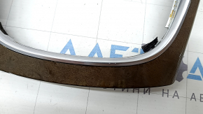 Audi Q5 8R 09-17 center console trim, walnut wood, scratches