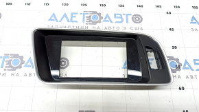 Audi Q5 8R 13-17 dashboard trim, glossy black with chrome, scratches