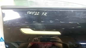 Tesla Model Y 20-25 front right door assembly, black PBSB, laminated glass, dents, scratches