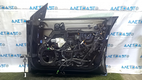 Tesla Model Y 20-25 front right door assembly, black PBSB, laminated glass, dents, scratches