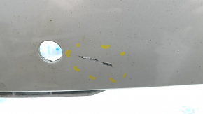 Lincoln MKZ 13-20 rear bumper, bare upper part for parking sensors, white UG, scratches, scuffs, broken mount, broken mount, crack in mount
