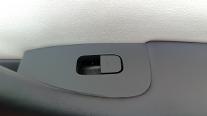 Tesla Model Y 20-25 rear right door panel, black and white leather, type 2, matte trim, with speaker, with window lift control, with opening button, with backlight, dent, scuffs