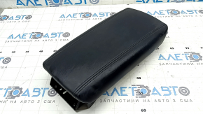 Lincoln MKZ 17-20 center console armrest, black leather, scratches on plastic, torn mounting seals