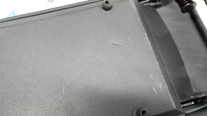 Lincoln MKZ 17-20 center console armrest, black leather, scratches on plastic, torn mounting seals