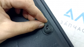 Lincoln MKZ 17-20 center console armrest, black leather, scratches on plastic, torn mounting seals
