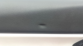 Tesla Model Y 20-25 front left door trim, black and white leather, type 2, with backlighting, matte trim, with power window control and door opening button, dent, trim cover peeling off