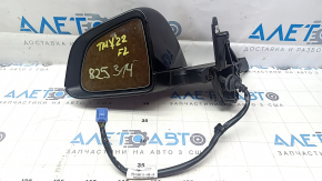 Tesla Model Y 20-25 Left Side Mirror Assembly, 13 Pins, Black, Auto-Dimming, Without Cover