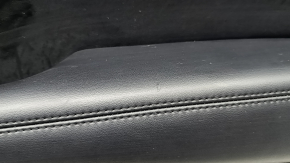 Lincoln MKZ 17-20 black rear right door panel, leather insert, black leather armrest, under tweeter, under speaker, with chrome molding, scratches