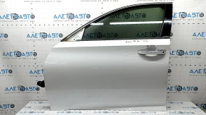 Honda Accord 18-22 keyless front left door assembly, white NH-883P, bump, scratches on trim and handle