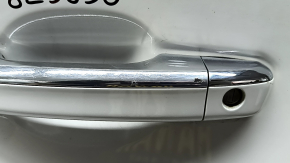 Honda Accord 18-22 keyless front left door assembly, white NH-883P, bump, scratches on trim and handle