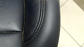 Lincoln MKZ 17-20 passenger seat without airbag, electric, heated, ventilated, black leather, cracks in the frame, dents, needs cleaning