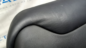 Lincoln MKZ 17-20 driver's seat without airbag, electric, heated, ventilated, black leather, dents, cracks, needs cleaning