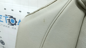 Rear seats, 2nd row, lower part, Honda Accord 19-22, light gray leather, heated, perforated, scratches, dry cleanable