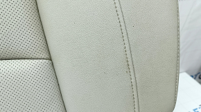 Rear seats, 2nd row, lower part, Honda Accord 19-22, light gray leather, heated, perforated, scratches, dry cleanable