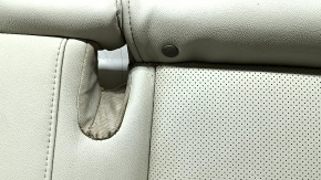 Rear seats, 2nd row, lower part, Honda Accord 19-22, light gray leather, heated, perforated, scratches, dry cleanable