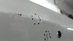 Bare rear bumper for Honda Accord 18-22 with parking sensors, white, dents, scratches, crack in mount