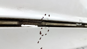 Bare rear bumper for Honda Accord 18-22 with parking sensors, white, dents, scratches, crack in mount