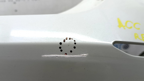 Bare rear bumper for Honda Accord 18-22 with parking sensors, white, dents, scratches, crack in mount