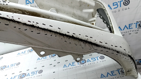 Bare front bumper for Honda Accord 18-20 with parking sensors, white, scratches, broken fasteners, dented