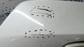 Bare front bumper for Honda Accord 18-20 with parking sensors, white, scratches, broken fasteners, dented