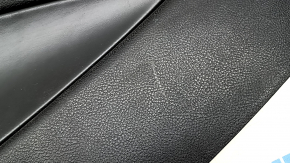 Left side center console trim for Lincoln MKZ 17-20, black leather, scratches