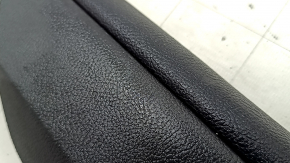 Left side center console trim for Lincoln MKZ 17-20, black leather, scratches