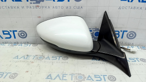 Right side mirror assembly for Honda Accord 18-22, 12-pin BSM, heated, turn signal, white, scratches