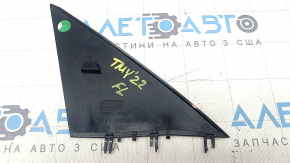 Tesla Model Y 20-25 exterior left triangle mirror cover, gloss black, minor scratches, broken fasteners