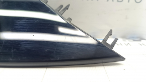 Tesla Model Y 20-25 exterior left triangle mirror cover, gloss black, minor scratches, broken fasteners