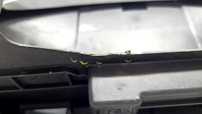 Lincoln MKZ 13-20 black leather dashboard with airbag, broken fasteners, scratches