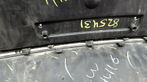 Rear bumper bare Lincoln MKZ 17-20 lower part, structure, scratches, broken fasteners, cracks in fasteners, cracks, scuffs