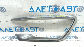 Left front bumper molding for Lincoln MKZ 17-20, chrome, sand