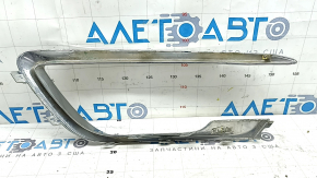 Left front bumper molding for Lincoln MKZ 17-20, chrome, sand