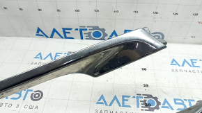 Left front bumper molding for Lincoln MKZ 17-20, chrome, sand