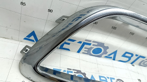 Left front bumper molding for Lincoln MKZ 17-20, chrome, sand