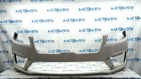 Bare front bumper for a Lincoln MKZ 17-20, without parking sensors and without a tow hook, white, scratches, scuffs, dents