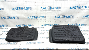Set of floor mats for Lincoln MKZ 17-20 rubber black