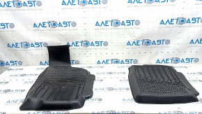 Set of floor mats for Lincoln MKZ 17-20 rubber black