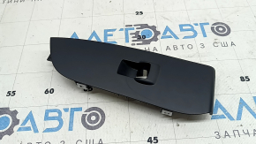Lincoln MKZ 16-20 front right window control trim, black, textured