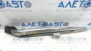 Right Honda Accord grille molding, light chrome, with fastener and seal, sand, bumpers