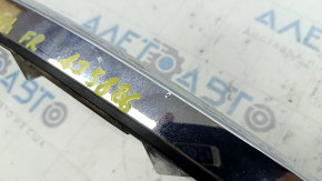Right Honda Accord grille molding, light chrome, with fastener and seal, sand, bumpers
