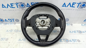 Naked steering wheel Honda Accord 18-22 black leather, without heating, with pads, with petals, scratches,