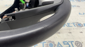 Naked steering wheel Honda Accord 18-22 black leather, without heating, with pads, with petals, scratches,