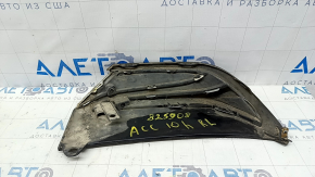 Left muffler cap for Honda Accord 18-22 EXL, touring, with chrome, scratches, crack, broken mount