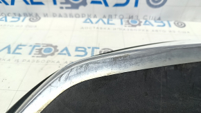 Left muffler cap for Honda Accord 18-22 EXL, touring, with chrome, scratches, crack, broken mount