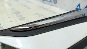 Left muffler cap for Honda Accord 18-22 EXL, touring, with chrome, scratches, crack, broken mount
