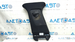 Left center pillar trim, upper belt, Lincoln MKZ 17-20, black, scratches