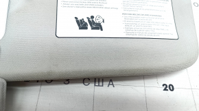 Tesla Model Y 20-25 left visor, gray, no hook, dry cleanable